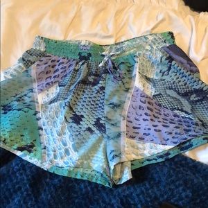 Snake skin shorts